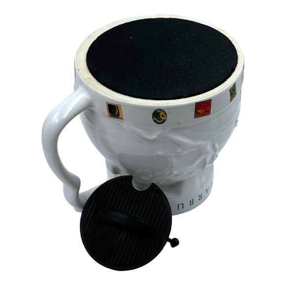 Vintage 1997 Starbucks Mug AROUND THE WORLD Embossed Ceramic Globe Lid Travel - Picture 13 of 16